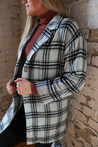 Jane's Plaid Overcoat (One Left - Size L)