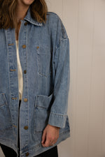 Load image into Gallery viewer, Boxy-Cut Denim Jacket
