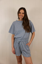 Load image into Gallery viewer, Catalina Blue Romper
