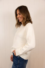 Load image into Gallery viewer, Selah Simple Sweater >> Snow White

