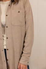 Load image into Gallery viewer, The Taylor Button Up >> Soft Brown Heather

