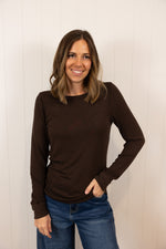 Load image into Gallery viewer, The Stacy Top >> Coffee Bean
