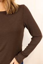 Load image into Gallery viewer, The Stacy Top >> Coffee Bean
