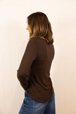 Load image into Gallery viewer, The Stacy Top >> Coffee Bean
