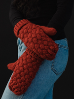 Load image into Gallery viewer, Rust Knit Mittens

