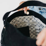 Load image into Gallery viewer, Evie Suede Hobo Shoulder Bag: Taupe
