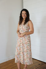 Load image into Gallery viewer, Dune Flowers Midi Dress (One Left - Size XS)
