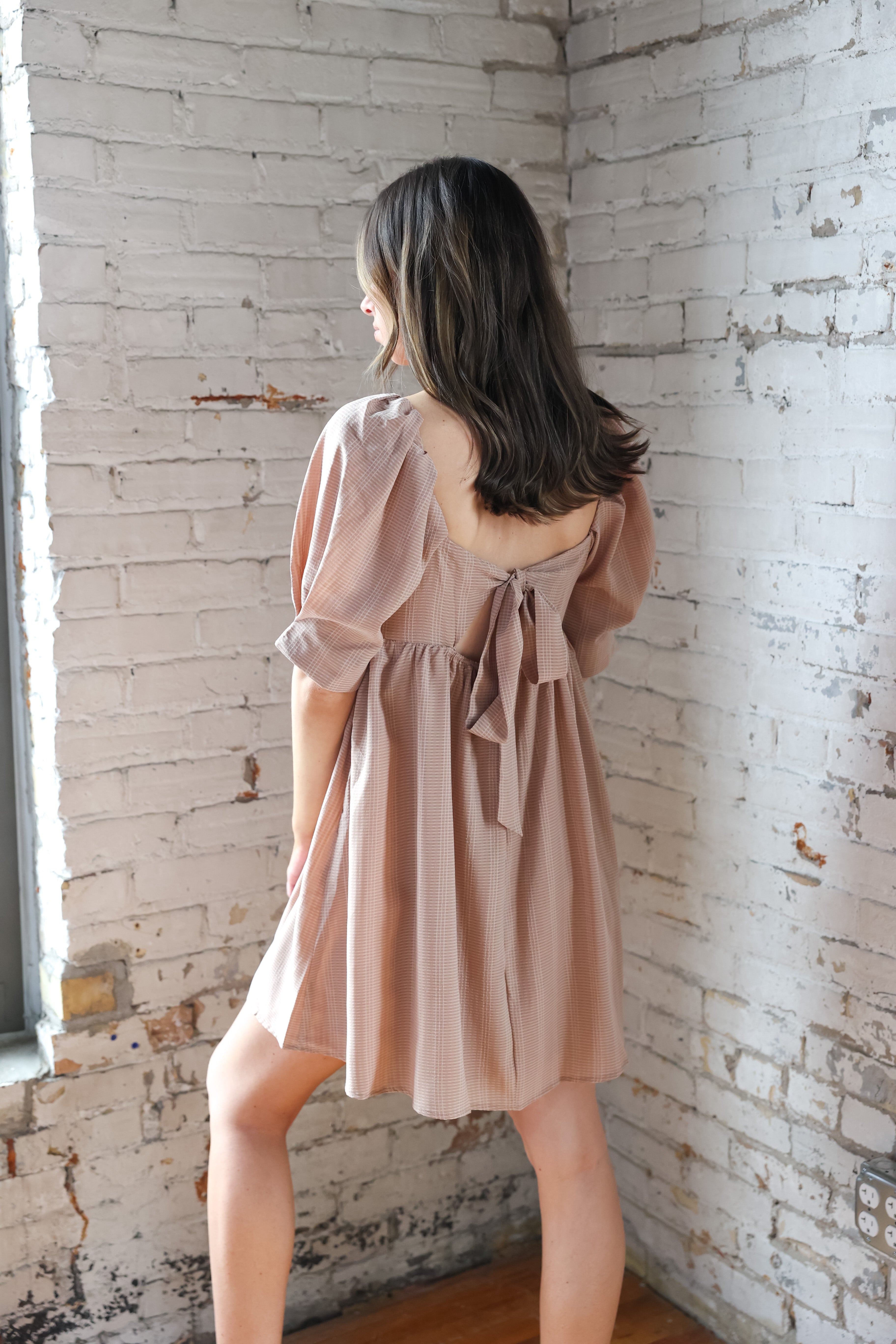 The Amelia Bow Back Dress