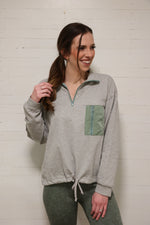 Load image into Gallery viewer, The Vic Quarter Zip &gt;&gt; Grey (Two Left)

