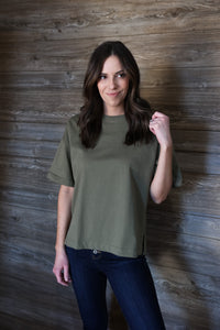 Your Staple Tee >> Olive (Two Left)
