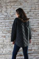 Load image into Gallery viewer, Dani Quilted Jacket &gt;&gt; Charcoal
