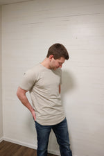 Load image into Gallery viewer, Men&#39;s Grey Ice Tee (One Left - size L)
